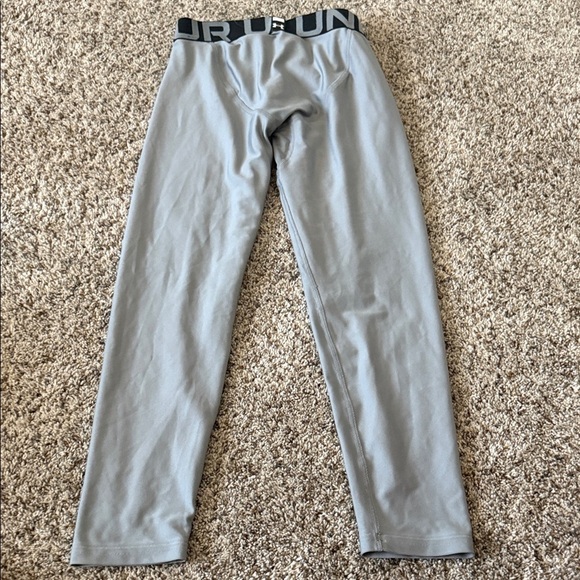 Under Armour Kids Gray Leggings - Picture 2 of 6
